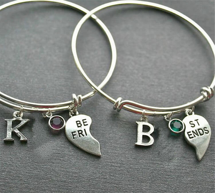BirthStone Heart Bracelet - Best Friend Bracelets: Top Selling Bracelets for True Friends