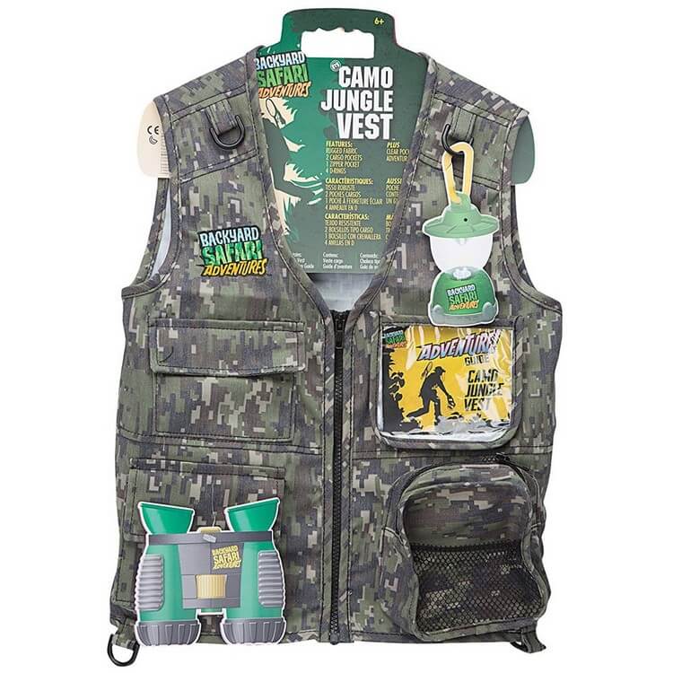 Cargo Vest by Backyard Safari - Best Toys for 5 Year Old Boy | Buy Favorite Toys for your Kids