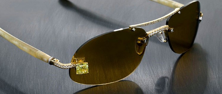 Luxuriator Canary Diamond Glasses 65000 - Top 8 Most Expensive Glasses in the World