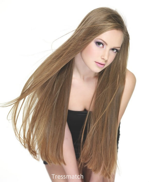Tressmatch Human Hair Clip in - Most Expensive Hair Extensions in the World